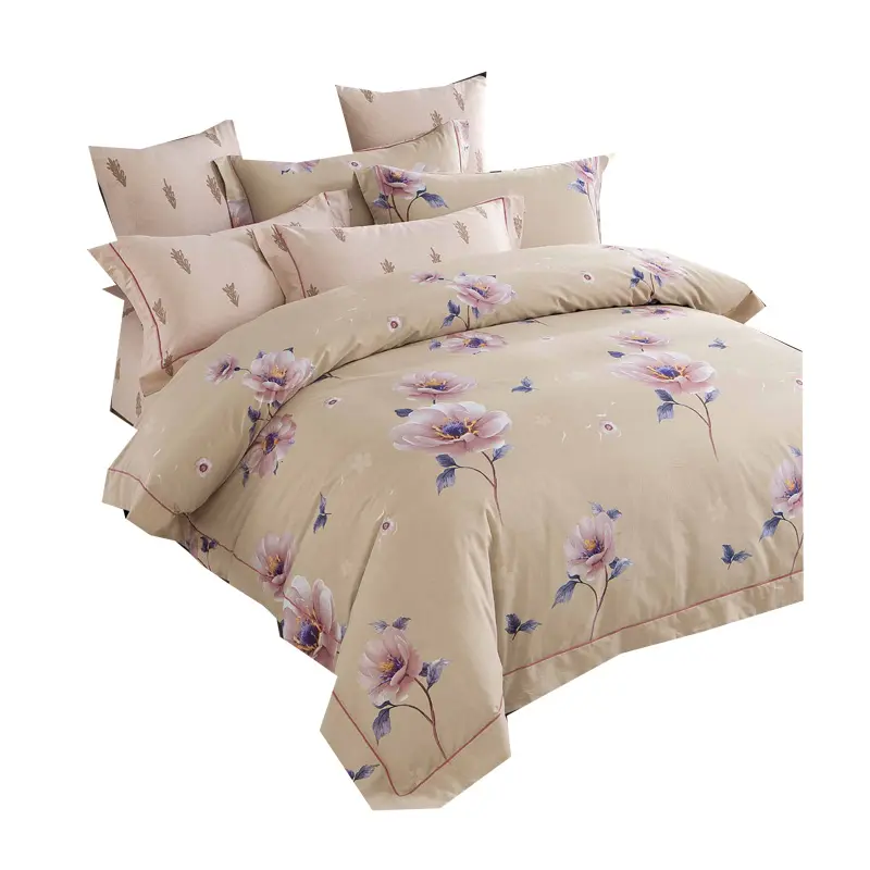 Hotsale thiết kế mới 133x72 chủ đề count vải cotton cho tấm ga trải giường trong cuộn