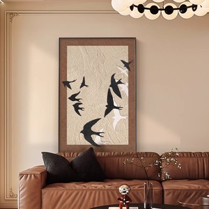 Modern Decorative Painting Geometric Abstraction Inkjet <b>Printing</b> Aluminum Alloy <b>Frame</b> 30-40mm Living Room Wall Art - Product Image 5