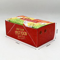 Caja de Embalaje para Comida para Llevar de Restaurante, Personalizada con Logotipo y Diseño Impreso, para Papas Fritas, Hamburguesas, Pollo Frito
