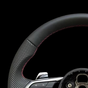 Volant sport personnalisé <span class=keywords><strong>RS</strong></span> R8 en cuir semi-synthétique SQ8 5 B8/Q3/S3/A3/A4/B6/6/C8/3 8V - Product Image 5