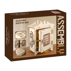 3D ปริศนาทำจากไม้กล่องสมบัติกระปุกออมสินทำด้วยตนเองโมเดลการประกอบขั้นสูงของเล่นของขวัญสุดสร้างสรรค์สำหรับเด็กผู้ใหญ่ - Product Image 3
