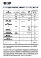 Résine de polycarbonate PC-110, haute transparence, qualité injection, granulés PC 110 pour éclairage automobile et électronique