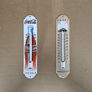 Panneaux en émail et porcelaine, design dessin animé Thermomètre <span class=keywords><strong>ESSO</strong></span>, pour essence, pneus de voiture, camion, huile, service automobile, vente en gros - Product Image 5