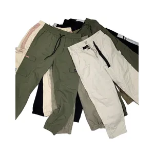 Multi-pockets cargo outdoor loose second pants with causal comfortable oversize wide leg wholesale factory in bales italy bags