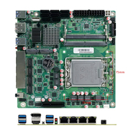 Motherboard Lga1700 NAS 4 Ethernet 8 SATA Generasi ke-12 13 14 Intel Core I3 I5 I7 I9 B760 Mobo Ddr5 B760 Firewall Itx