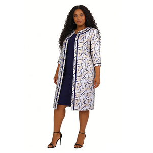 Popular African Design Church Dress Suit Long <b>Jacket</b> Dress Suit With High Quality - Product Image 1