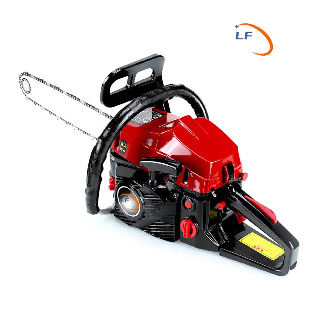 tree cutting chainsaw petrol 52cc heavy duty chain saw with automatic lubrication