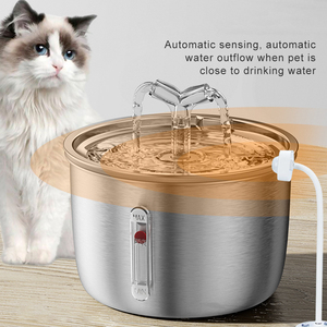 Nouvelle Fontaine à Eau Automatique pour Chien 2L en Acier Inoxydable Écologique, Alimentée par PC, Ultra Silencieuse et Luxueuse - Product Image 2