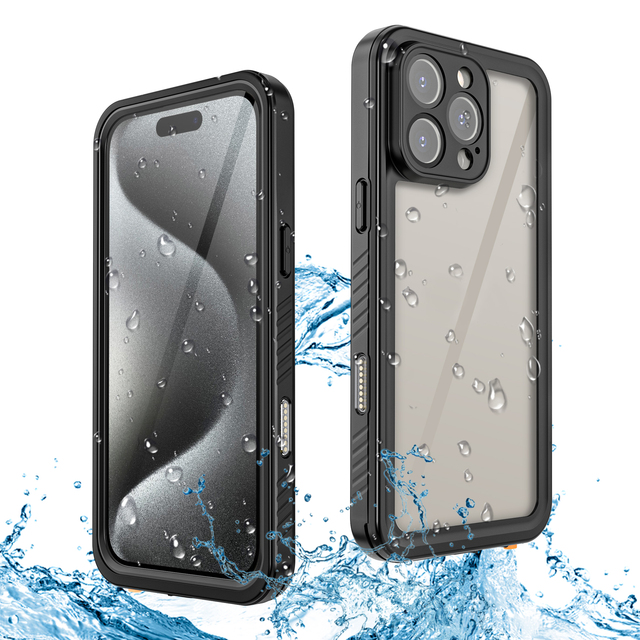 IP 68 Grade FM Waterproof Case for iPhone 16 Pro Max Shockproof Dustproof Anti-Scratch Full Protection Cover