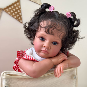 Muñeca Bebé Reborn de 24 Pulgadas, Cuerpo de Vinilo de Silicona y Extremidades de Silicona, 60 cm, Muñeca Bebé Reborn de Silicona Realista - Product Image 4