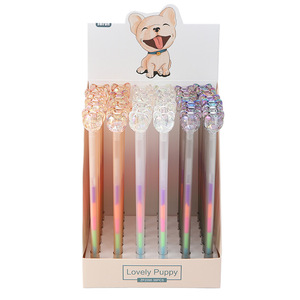 Stylo Gel Créatif en Cristal Chien Mignon <span class=keywords><strong>Shiba</strong></span> Inu à Séchage Rapide – Vente Directe Usine - Product Image 1