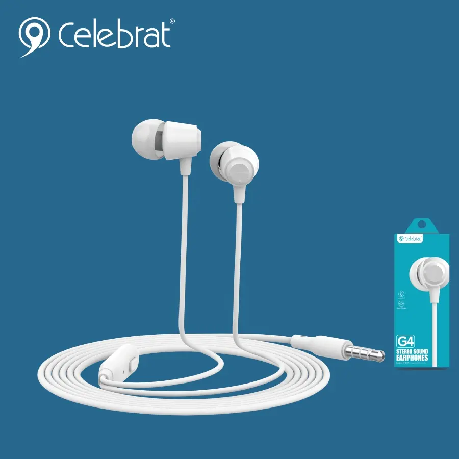 1.2 M sıcak satış kulaklık 3.5mm kablolu kulaklıklar G4 Mic ile kulak Stereo kulaklık toptan için
