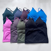 Nueva Tendencia: Top Deportivo sin Costuras para Mujer, de Secado Rápido, Transpirable, con Cuello en V, para Yoga, Running, Entrenamiento, Sexy, Espalda Descubierta, para Gimnasio y Fitness
