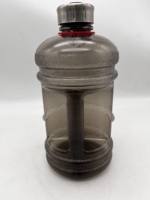 Bouteille d'eau de sport en plastique de grande capacité 2,2 L, gourde de fitness avec poignée