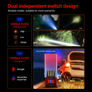 Xách Tay COB Làm Việc Ánh Sáng Ngăn Kéo Linterna Từ Có Thể Sạc Lại LED Torch Ánh Sáng Mini Nhôm Chiến Thuật Đèn Pin - Product Image 2