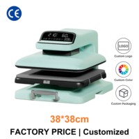 Presse à Chaud Automatique 38x38cm avec Tiroir Intelligent pour Transfert de T-shirts, Contrôle Numérique pour Sublimation de Vêtements Personnalisés en Usine