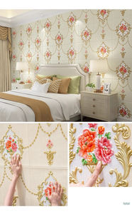 Papel Tapiz <span class=keywords><strong>Autoadhesivo</strong></span> 3D Moderno con Diseño Floral, <span class=keywords><strong>Revestimiento</strong></span> Impermeable para Paredes, Azulejos Decorativos para Cocina y Dormitorio, Insonorizante - Product Image 6