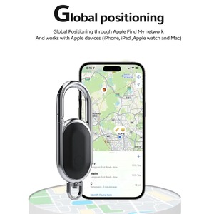 Nouveau 2026 Dispositif de suivi et de localisation anti-perte pour bagages d'enfants, compatible avec la fonction Localiser d'Apple, Mini traqueur <span class=keywords><strong>GPS</strong></span> porte-clés pour animaux de compagnie et objets intelligents - Product Image 4