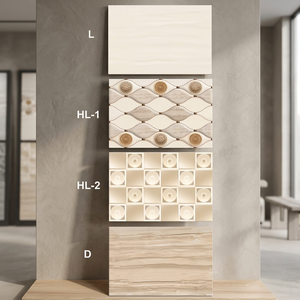 Carreaux de sol et de mur en céramique 3D pour salle de bain, design professionnel, 20x30cm, carreaux numériques polis brillants et émaillés - Product Image 1