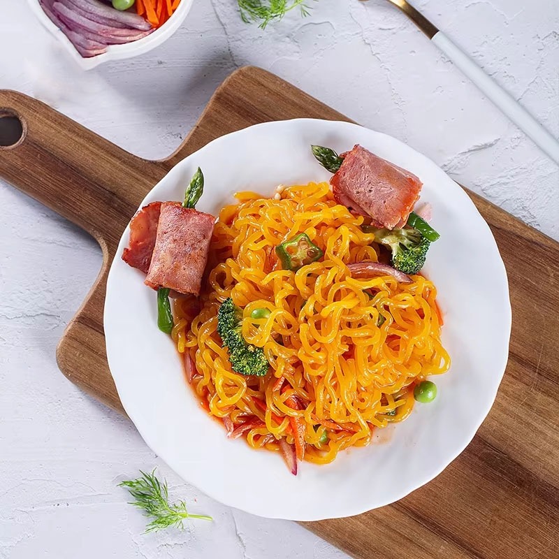Конжак из моркови, быстрорастворимые спагетти, низкокалорийная безглютеновая лапша, богатая клетчаткой для похудения, пищевой напиток 270 г