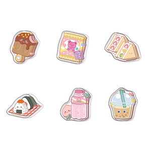 Clip de Sellado Transparente de Acrílico con Diseño de Dibujos Animados para Notas, Ideal para Estudiantes, Regalo Bonito para Chicas - Product Image 3