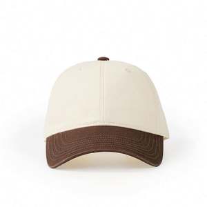 Venta al por mayor de calidad superior logotipo personalizado 100% algodón sombreros de papá sin estructura sombrero de dos tonos gorras de béisbol personalizadas - Product Image 5