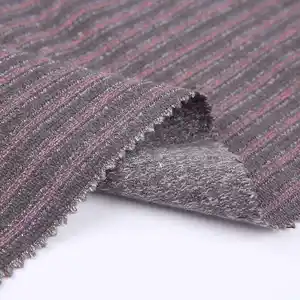 Factory supplies 300gsm anti pull plain dye woven striped polyester viscose elastane suit TR fabric sample for mens suiting