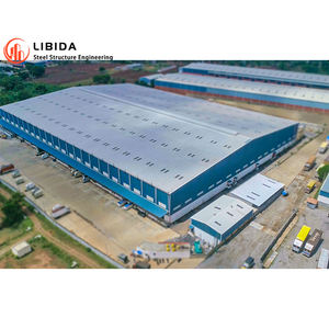 中国工厂定制设计廉价工业快速建筑预制钢金属仓库建筑 - Product Image 5