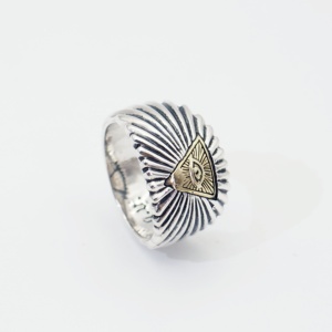 Classic 925 Argento Occhio di Horus Anello Per Gli Uomini - Product Image 3