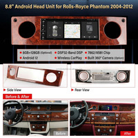 Système audio multimédia pour voiture Android avec puce FYT 8,8 pouces, CarPlay sans fil pour Rolls-Royce Phantom 2004-2012 LHD RHD
