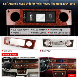 ระบบเครื่องเสียงติดรถยนต์ Android ขนาด 8.8 นิ้ว ชิป FYT เครื่องเล่นมัลติมีเดีย รองรับ Wireless CarPlay สำหรับรถยนต์ Rolls-Royce Phantom ปี 2004-2012 พวงมาลัยซ้าย/ขวา - Product Image 5