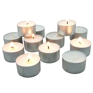 Venda quente 14g Night Light velas Unscented Tealight 50 /100 /600 velas de chá