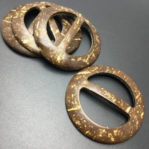 व्यावसायिक प्रदायक स्वनिर्धारित समायोज्य स्लाइडर कस्टम बेल्ट Buckles दौर नारियल बकसुआ - Product Image 4