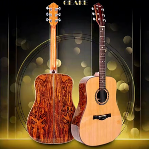 Geake S-500กีตาร์อะคูสติกไม้ซีดาร์ขนาด41นิ้ว <span class=keywords><strong>Dreadnought</strong></span> ทำด้วยมือ - Product Image 1