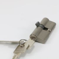 Serrure à cylindre euro tout laiton ou laiton + alliage de zinc cylindre de serrure à double porte ouverte avec clés d'ordinateur