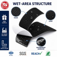 Bande auto-adhésive imperméable à double face à forte adhérence pour tapis de bain antidérapant et fixation d'accessoires de salle de bain