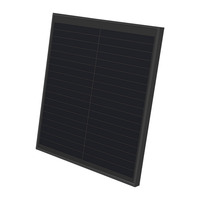 Nouveauté Panneaux solaires en verre de taille mini personnalisés à haute efficacité HPBC entièrement noirs 10W 20W 25W 30W pour caméra extérieure