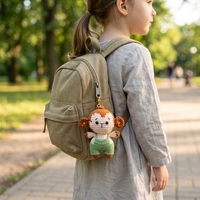 Jolies poupées animales tricotées à la main, idéales pour les amis, les collègues, mini singe en crochet, cadeaux animaux au crochet, peuvent être utilisées pour la décoration
