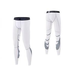 Leggings de sport pour hommes, dernière conception, élastiques, pour la course et le basketball, séchage rapide, sans couture, vente en gros - Product Image 2