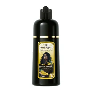 סיטונאי ג'ינג'ר מיידי בריא צבוע מהיר מקורי קסם צמחי ג'ינג'ר שמפו צבע שיער שחור לגברים נשים
