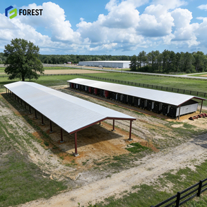 โกดังโครงสร้างเหล็กสำเร็จรูปขนาด 150x200x25 เมตร ป้องกันการกัดกร่อน ใช้เป็นที่พักพิงชั่วคราว เคลื่อนย้ายได้ เชื่อถือได้ ทนทาน - Product Image 1