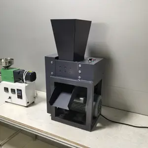 100Type Mini Shredder Machine Rubber Metaal Recycling Afval Kleine Lab Verpletterende Shredder Machine Afval Plastic 3Mm Dubbele As