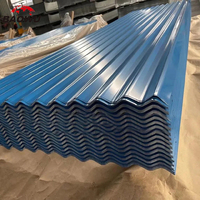 Tuiles de toit en tôle d'acier ondulée enduite de couleur galvanisée pour la toiture préfabriquée de maison