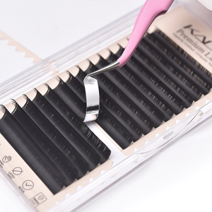 Eyelash Extensions Volume Matte Black <b>Individual</b> Fan <b>Lashes</b> Wispy Fluffy Crisscross False Eyelashes Private Label Wholesale - Product Image 2