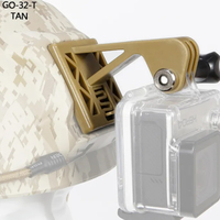 Adaptateur de casque de caméra tactique en nylon pour chasse en plein air pour support de caméra de chasse d'action Go Pro