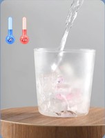Mignon verre à eau transparent en verre borosilicate fait main 3D (canard/baleine/écureuil) 300 ml, résistant à la chaleur, compatible micro-ondes et lave-vaisselle