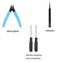 Kit d'outils pour imprimante 3D Bambu Lab A1 A1 Mini, kit d'entretien avec tube PTFE, chaussette en silicone, nettoyeur de buse, clé, tournevis