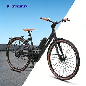 Vélo électrique de ville TXED 700C, moteur 250W, câbles dissimulés, design breveté, transmission par courroie, frein à disque hydraulique pour adultes, vélo électrique urbain - Product Image 1