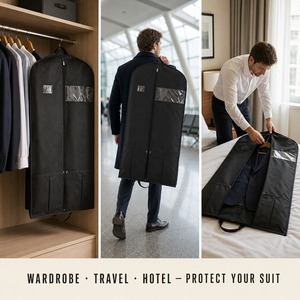 Sac de transport pour vêtements de danse personnalisé certifié ISO9001/BSCI/GRS, imperméable, avec poches, en polyester durable/tissu non tissé - Product Image 4