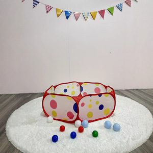 Corralito infantil plegable de tela roja con piscina de pelotas para niños de 4 a 6 años para uso doméstico - Product Image 4